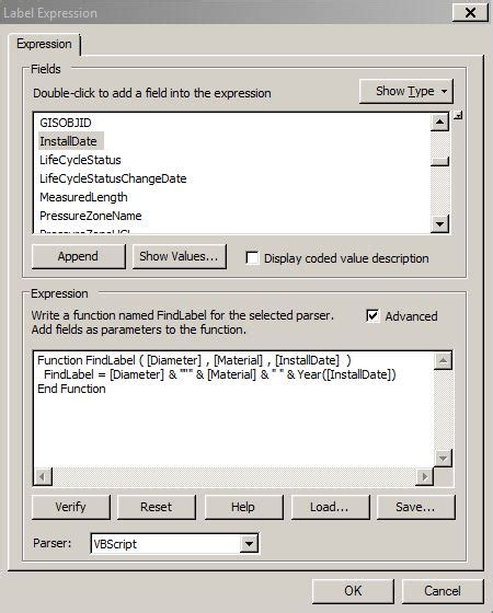 How do I add a space in a <b>label</b> with <b>vbscript</b>? Ask Question Asked 5 years, 6 months ago Modified 5 years, 6 months ago Viewed 9k times 1 I am labeling point features in Acrmap 10. . Arcgis vbscript label expression